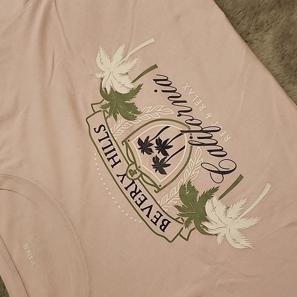 PINK Victoria's Secret Tees - Light Pink, Gray, Lavender - Picture 3 of 4
